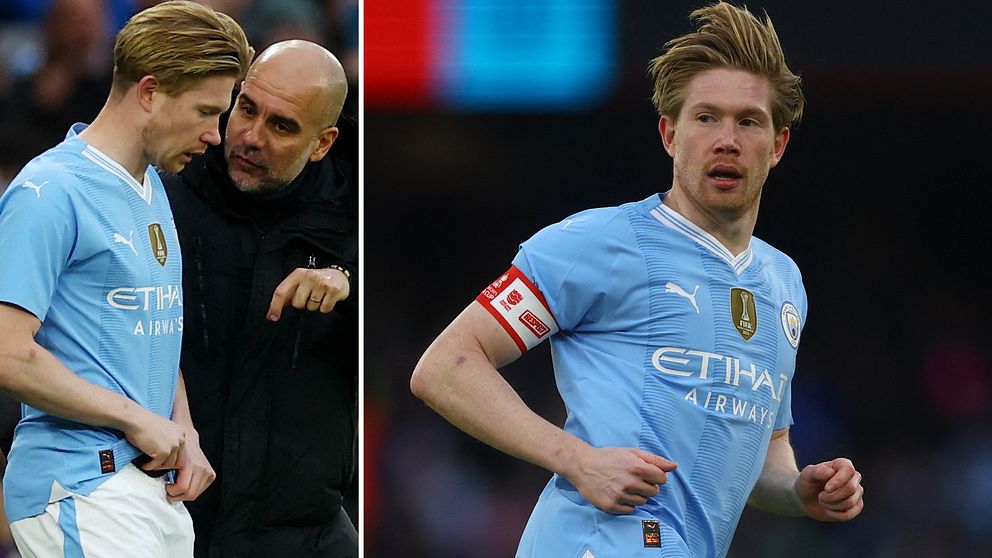 Kevin De Bruyne och Pep Guardiola