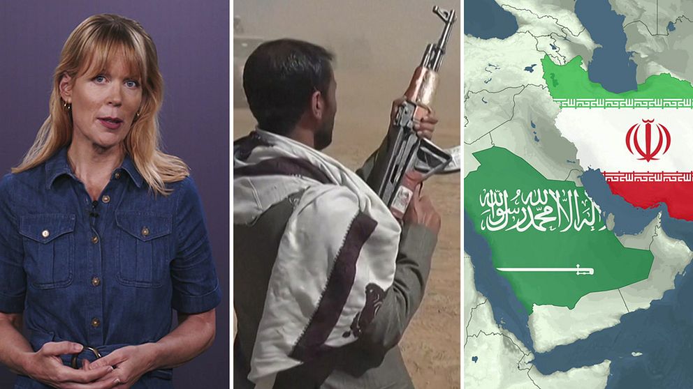 SVT:s reporter Stina Blomgren förklarar relationerna mellan stormakterna som avgör Mellanösterns öde.