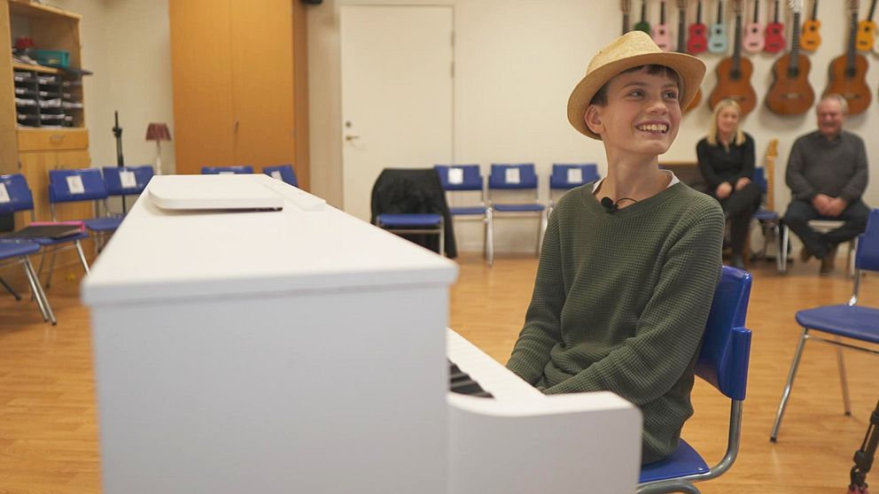 Malte Grann spelar piano i Växjö