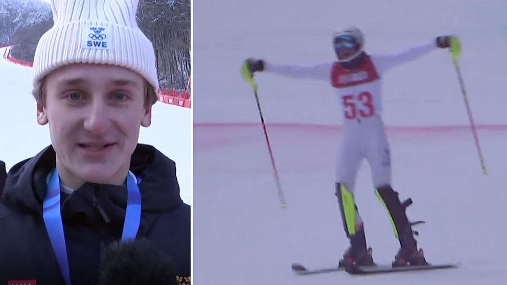 Alexander Ax Swartz tog silver på ungdoms-OS i Sydkorea.