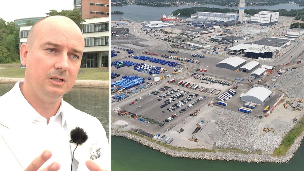 man i vit kostym, verkö karlskrona industrier