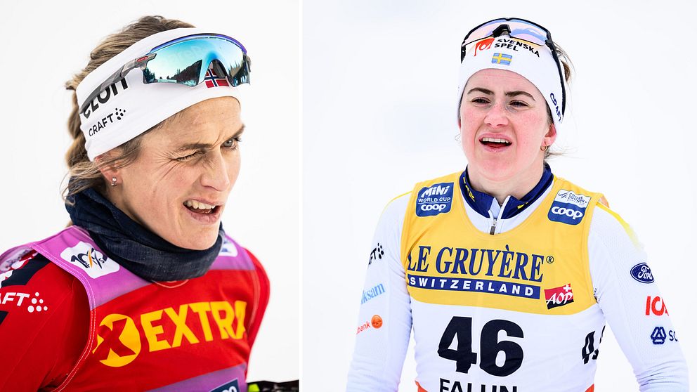 Therese Johaug och Ebba Andersson