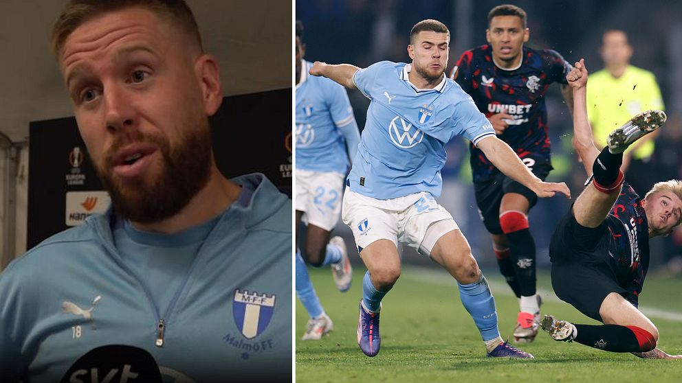 Pontus Jansson och Gabriel Busanello i Malmö FF