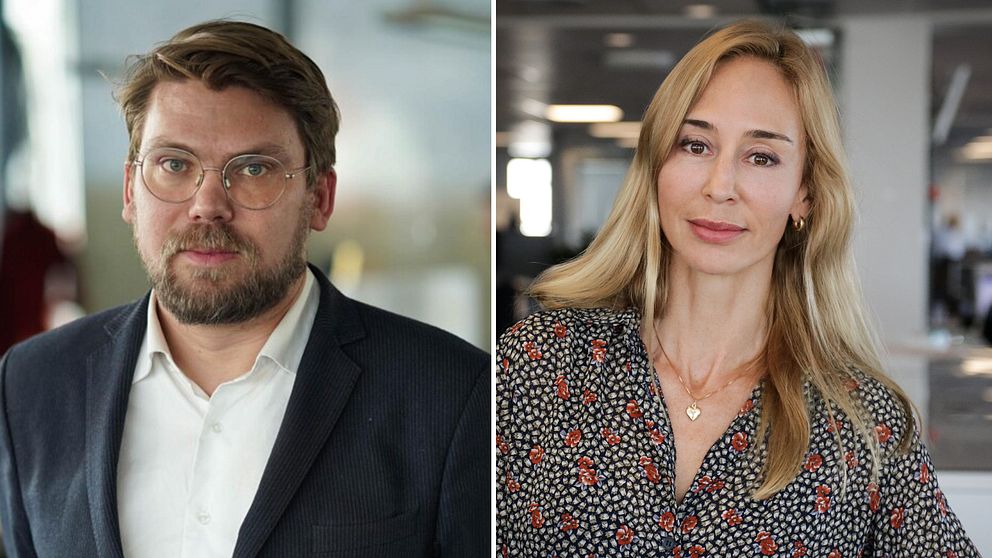 Axel Björklund, ansvarig utgivare Uppdrag granskning och Karin Ekman, tf ansvarig utgivare SVT Nyheter