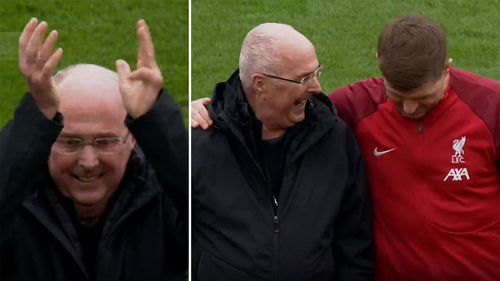 Sven-Göran ”Svennis” Eriksson hyllades inför legendarmatchen på Anfield.