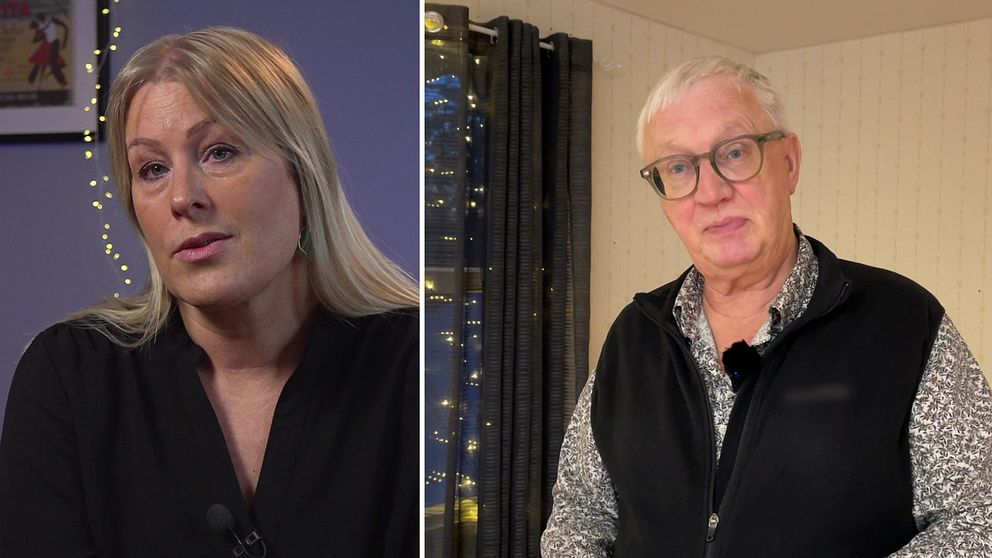 Splitbild. Till vänster Sara Strömberg och till höger Tore Hansson