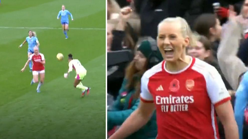 Stina Blackstenius blev hjälte för Arsenal