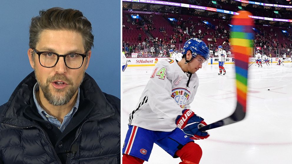 Hör SVT:s expert Jonas Andersson om kontroversiella pride-beslutet i NHL: ”Jag tycker det är fel”