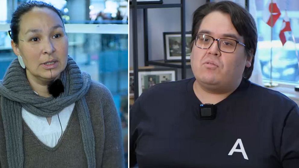 Paninnguaq Korneliussen, Naleraq-kandidat och Aqqalu Jerimiassen, partiledare Atassu