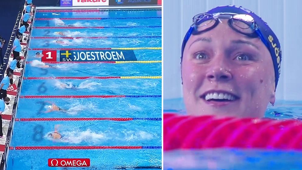 Sarah Sjöström historisk efter sjätte raka VM-guldet