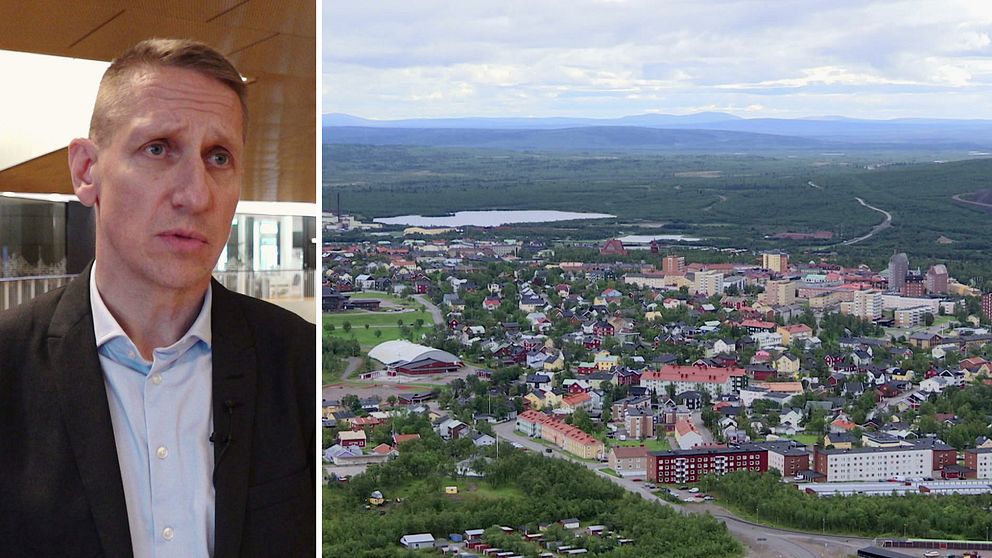 Vy över Kiruna.