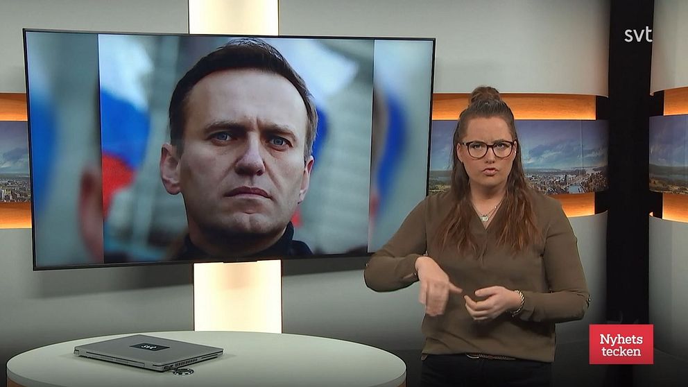 Programledare Alicia tecknar ”död” vid en bild på Alexander Navalnyj