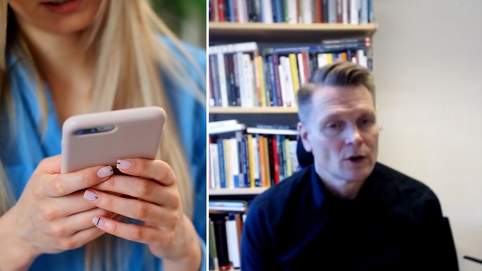 Mobiltelefon, professorn Thomas Nygren