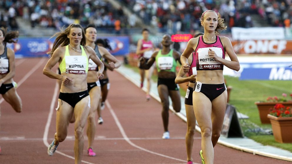 Jekaterina Poistogova-Guliyev vid en tävling i Rabat 2013.