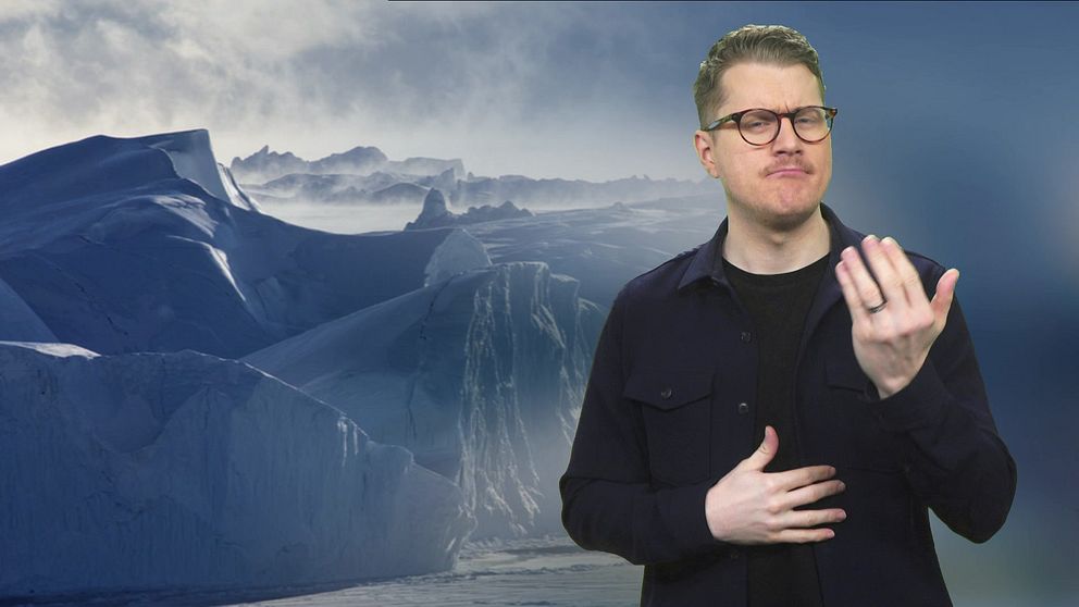 Programledare Magnus berättar om Grönland.