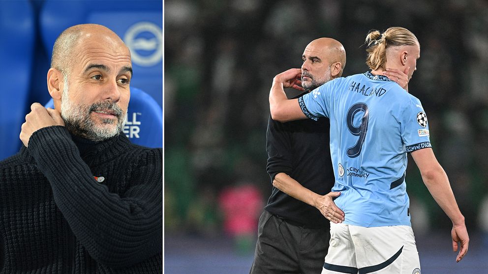 Manchester Citys tränare Pep Guardiola.
