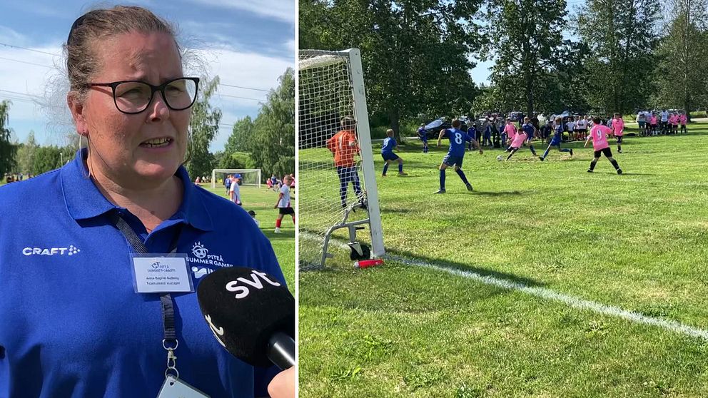 Anna Bogren Dalberg är lycklig över deltagarrekordet för fotbollsturnering Piteå summer games.