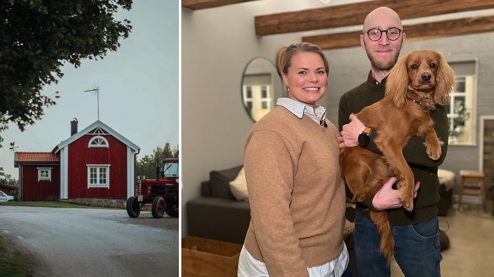 Sandy Ståhlgren och Bobby Nilsson bor i en röd styga ute på landet.