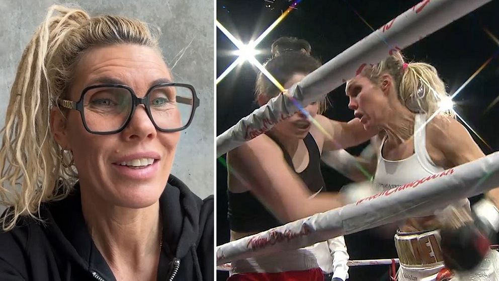 Mikaela Laurén var tillbaka i boxningsringen.