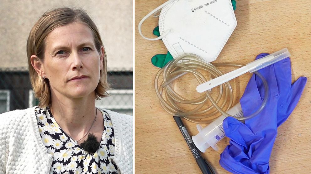 Jonna Bjuhr Männer, miljöstrateg på Västra götalandsregionen, pratar om arbetet med återvinning av plast och avfall från sjukvården