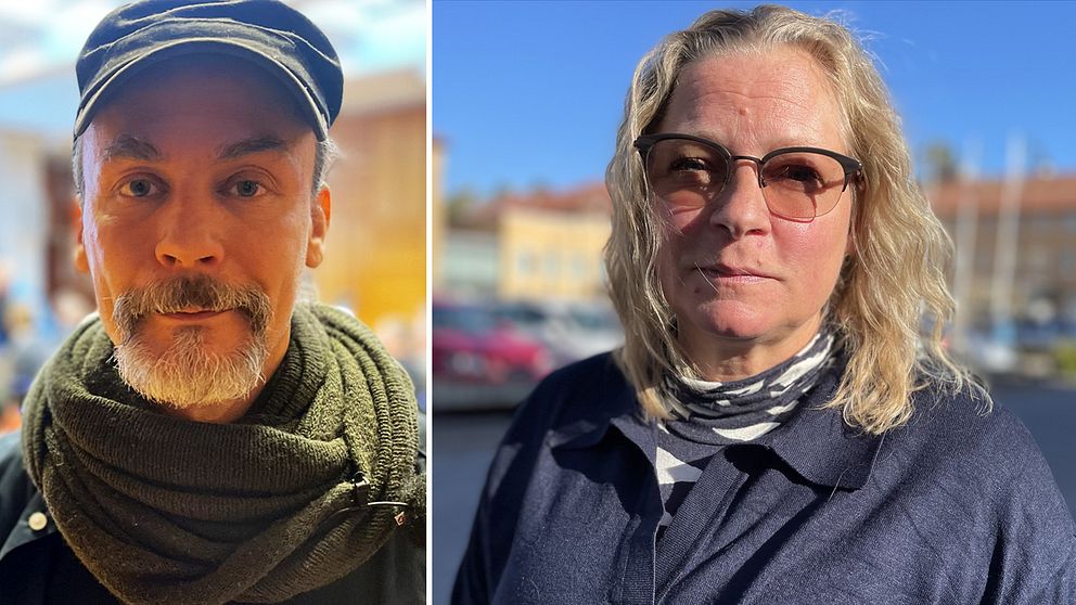 Emil Boss, facklig representant, och Magdalena Lennmarken, samordnare vid Polismyndighetens nationella operativa avdelning, NOA.