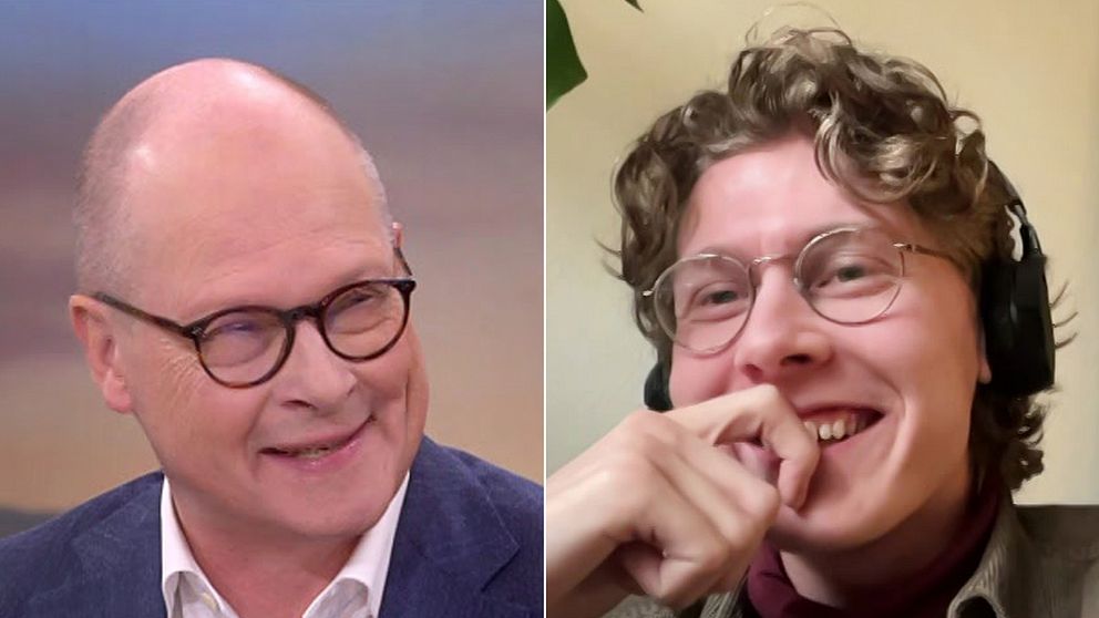 Se Karlstadbördige komikern Karl Perssons möte med Mats Knutsson i SVT:s Morgonstudion.