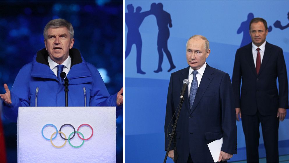 Thomas Bach och Vladimir Putin