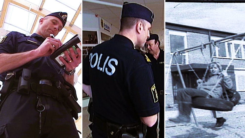 Bilder på poliser i Vivalla i Örebro genom åren.