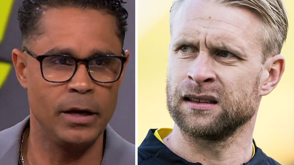 SVT Sports expert Daniel Nannskog och Elfsborgs lagkapten och högerback Johan Larsson
