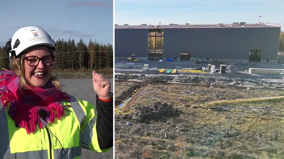 Carina Sammeli (S) är glad över att se resultat på Luleås nya industriområde
