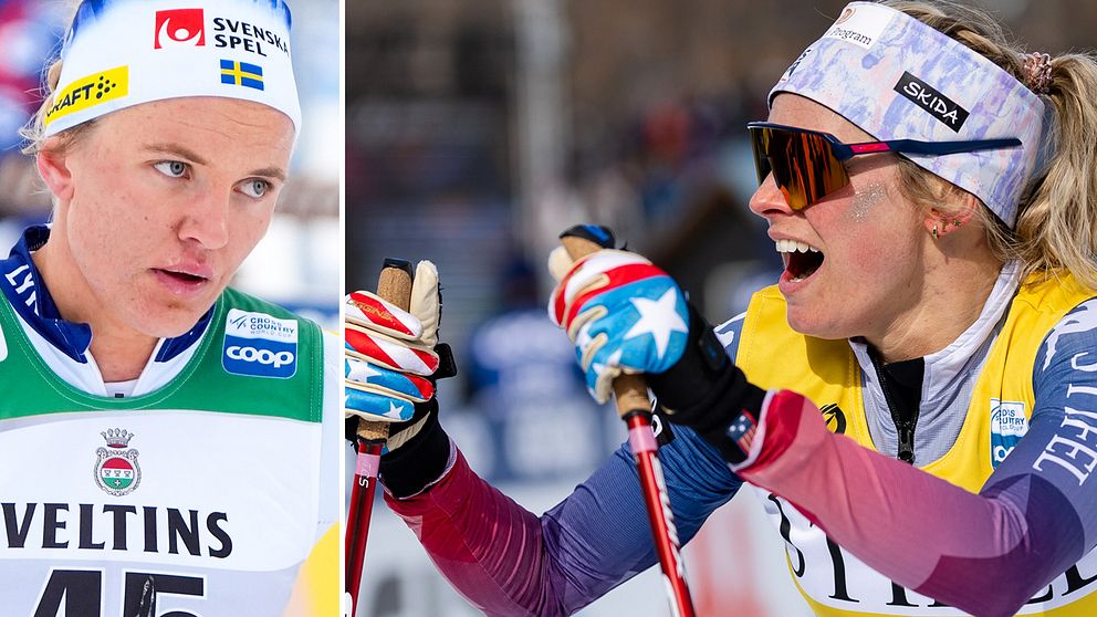 Linn Svahn och Jessie Diggins