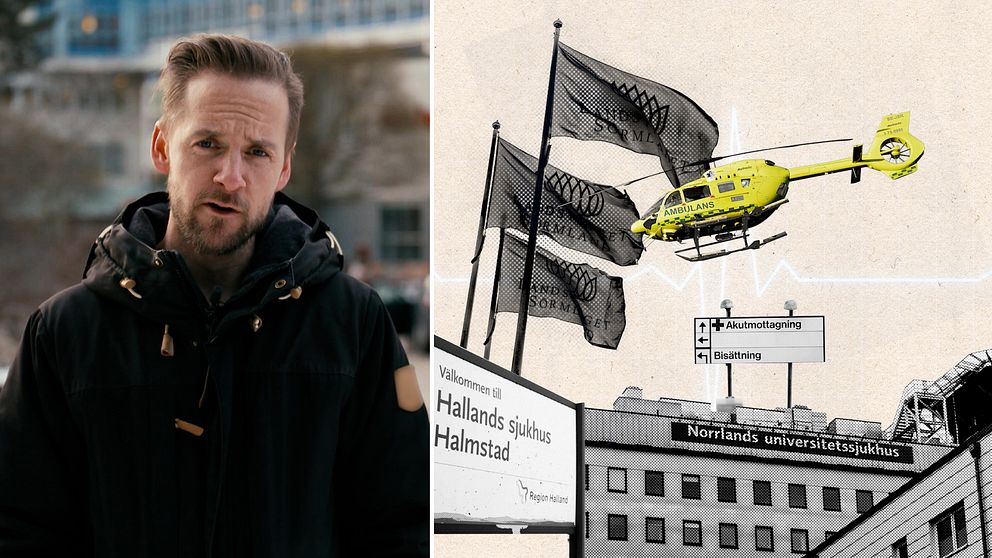 SVT:s reporter Henrik Kilefors förklarar regionernas hot om miljonböter efter införandet av journalsystemet Cosmic