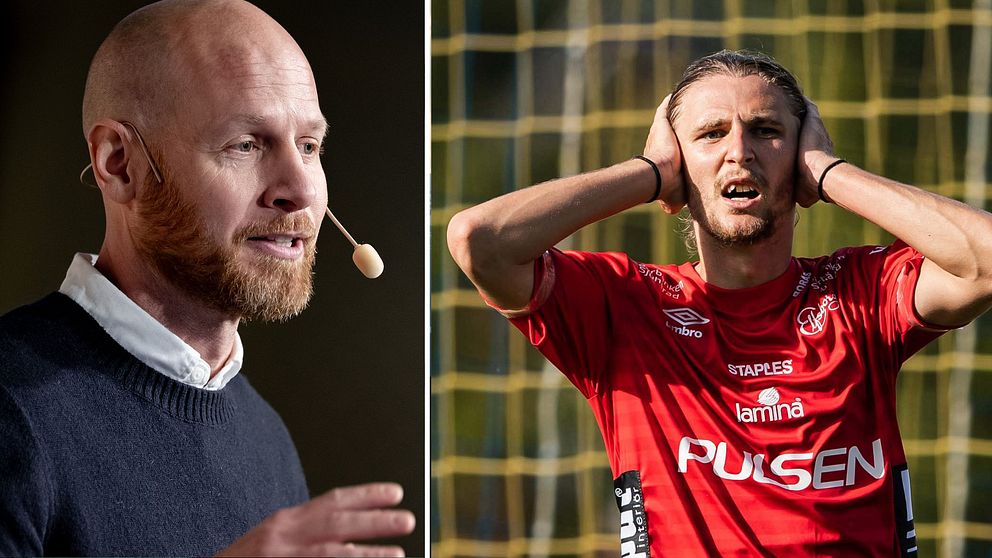 Till vänster i bild Johan Claesson på SvFF, till höger Pawel Cibicki.