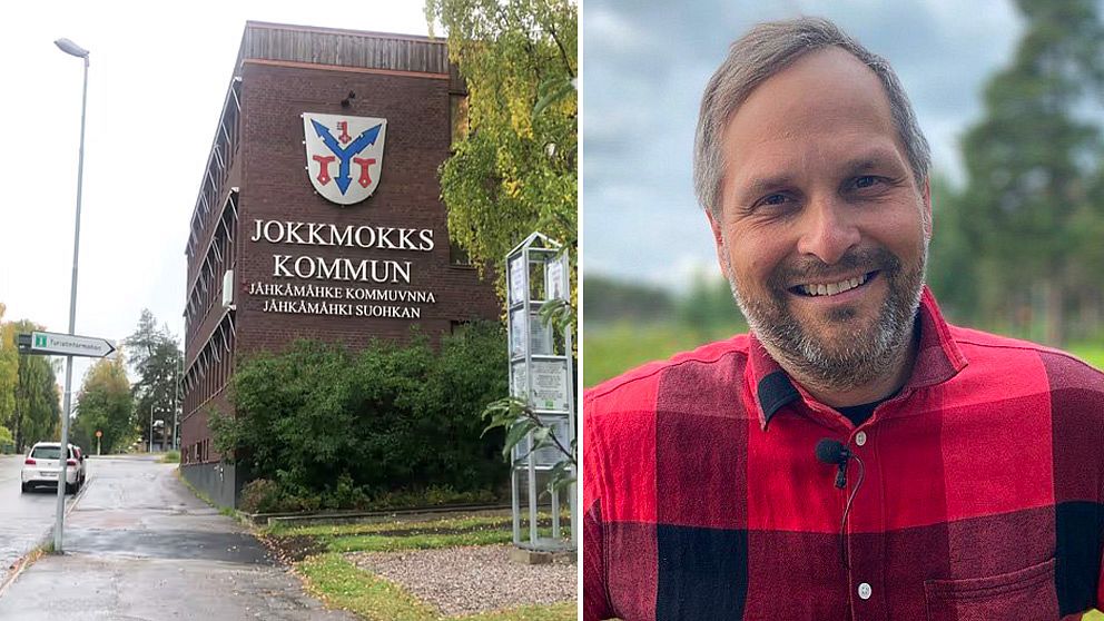 Henrik Blind, miljöpartiet, och Jokkmokks kommunhus
