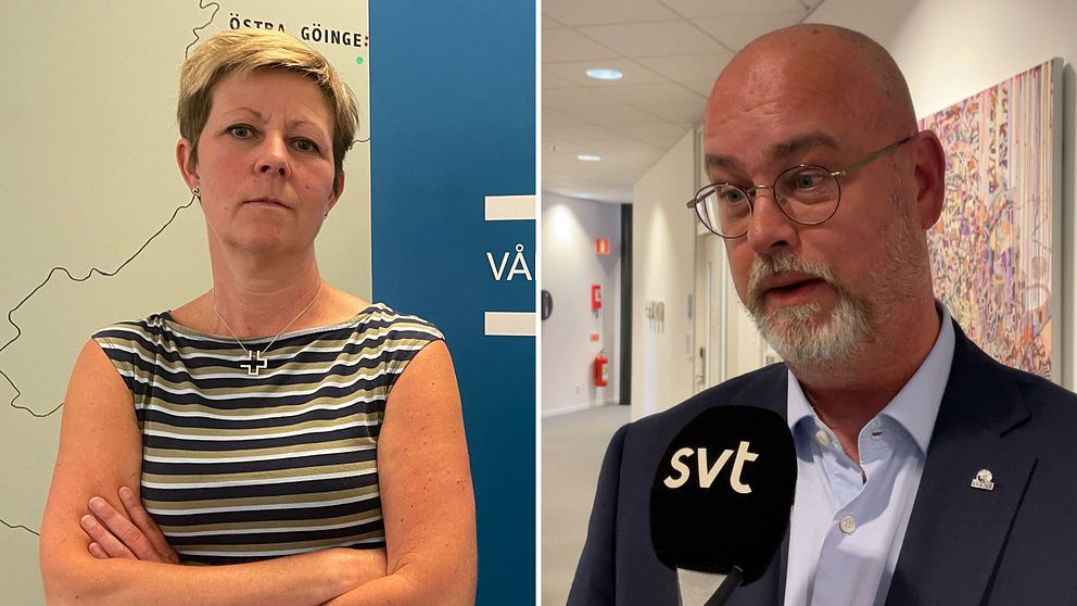 Malin Tillgren, ordförande för Vårdförbundet i Skåne och Magnus Dahlberg som är förhandlingschef på Region Skåne.