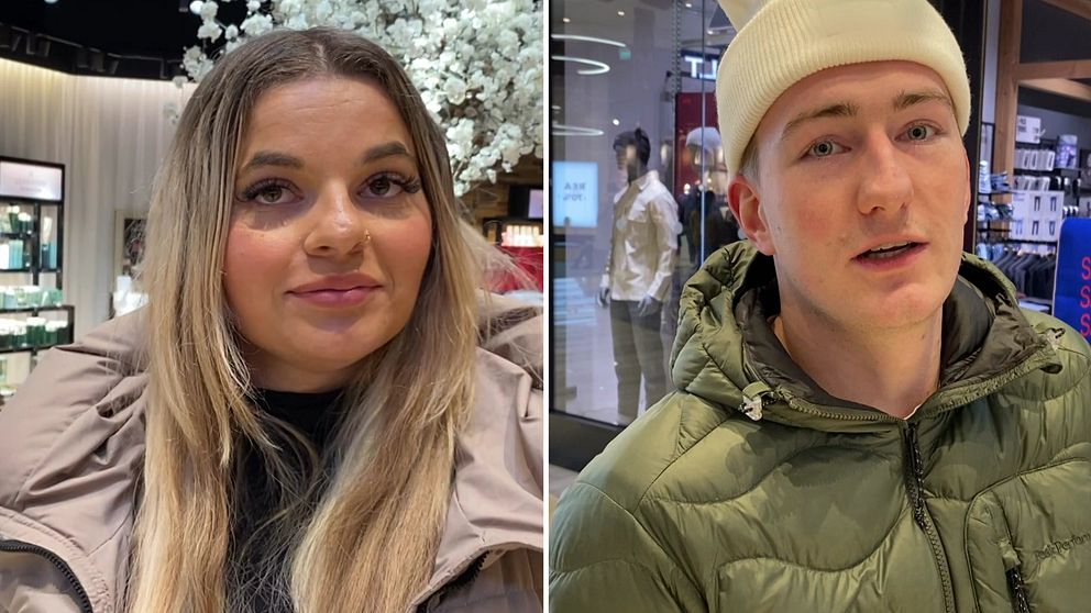 Två personer som berättar om sina nyårslöften