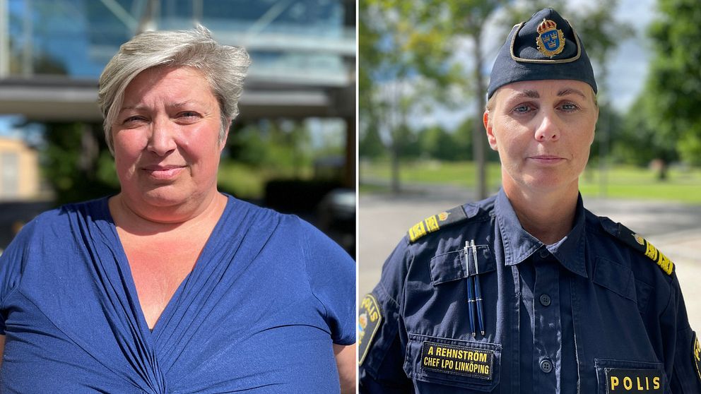 Linköpings chefsåklagare Eva Nemec Nordh och lokalpolisområdeschef Ann-Christine Rehnström.