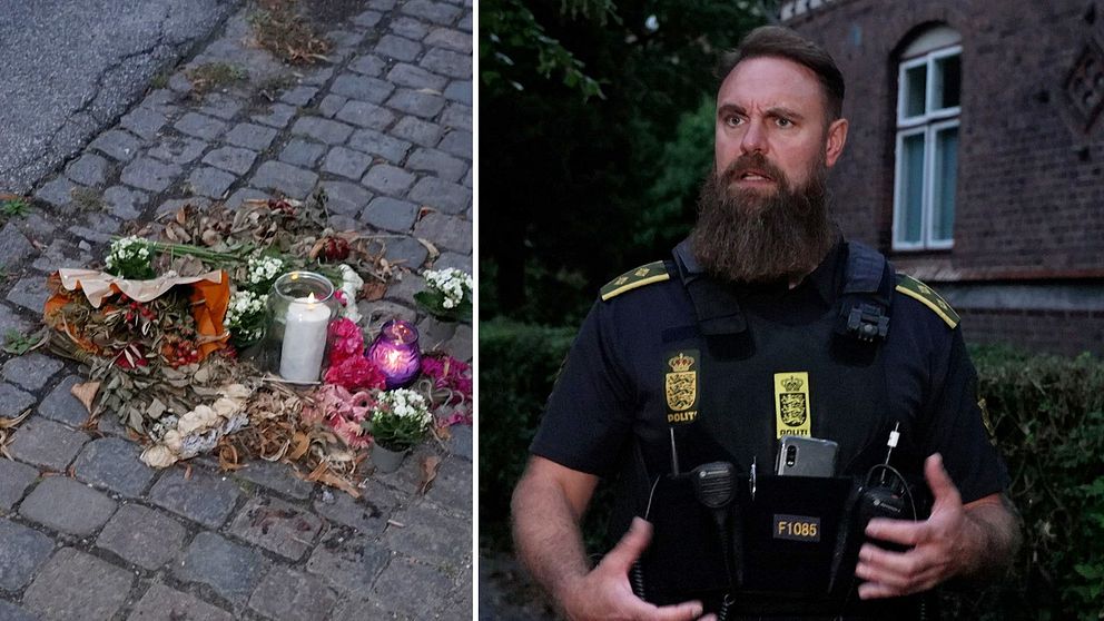 Blommor och en dansk polis