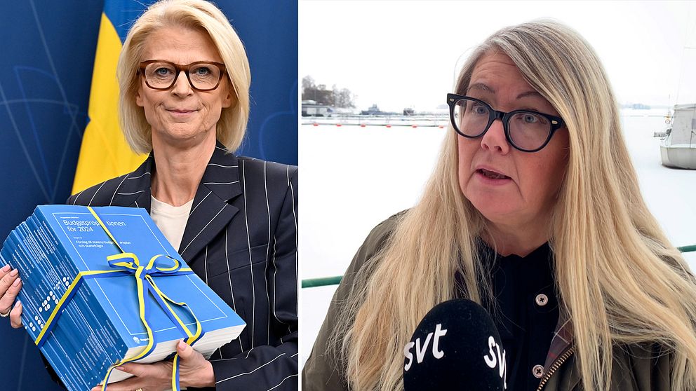 Annika Wallenskog, chefekonom på SKR och Elisabeth Svantesson (M), finansminister