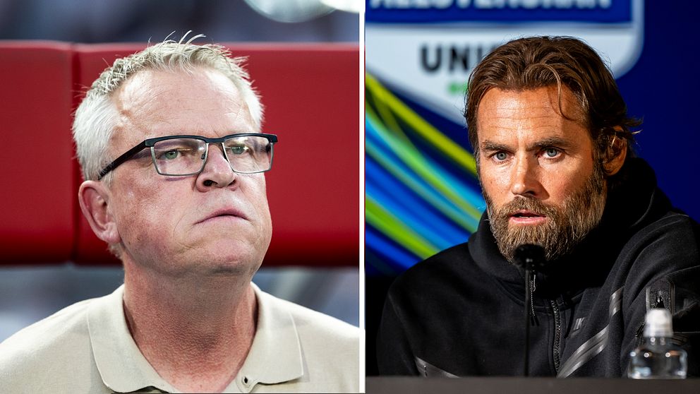 Janne Andersson och Olof Mellberg.