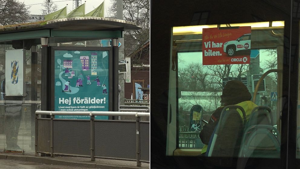 reklambilder hos Västtrafik