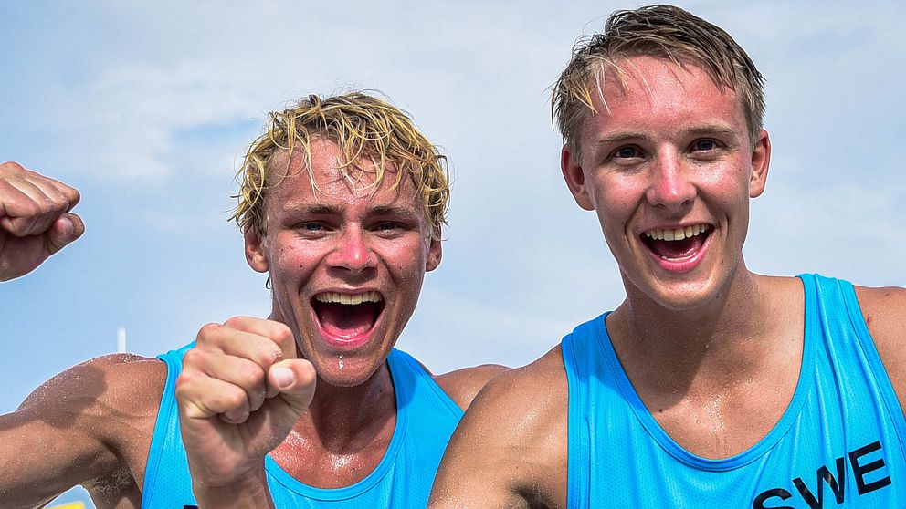 David Åhman och Jonatan Hellvig tog tredje raka segern i beachvolley-VM