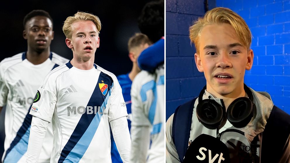 Carl Selfvén efter sin debut mot Chelsea.