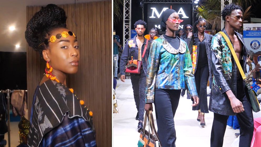 Bilder från catwalken på Fashion weekend Gambia