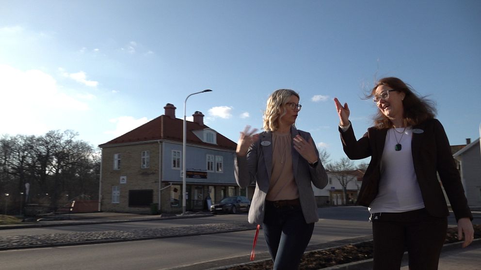 Utvecklingschefer i Torsås kommun på promenad