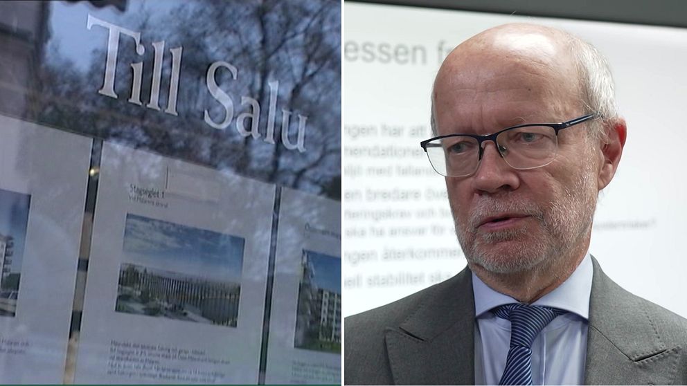 Peter Englund, Makrovakauskomitean puheenjohtaja, ordf Makrotillsynskommitén, kertoo esityksestä lyhennyspakon keventämiseksi.
