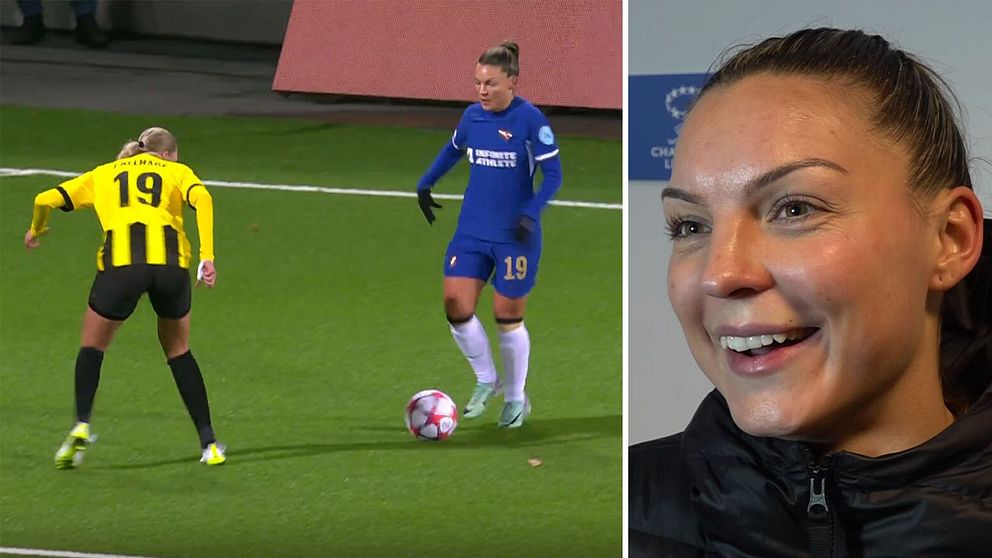 Johanna Rytting Kaneryd med assist mot Häcken.