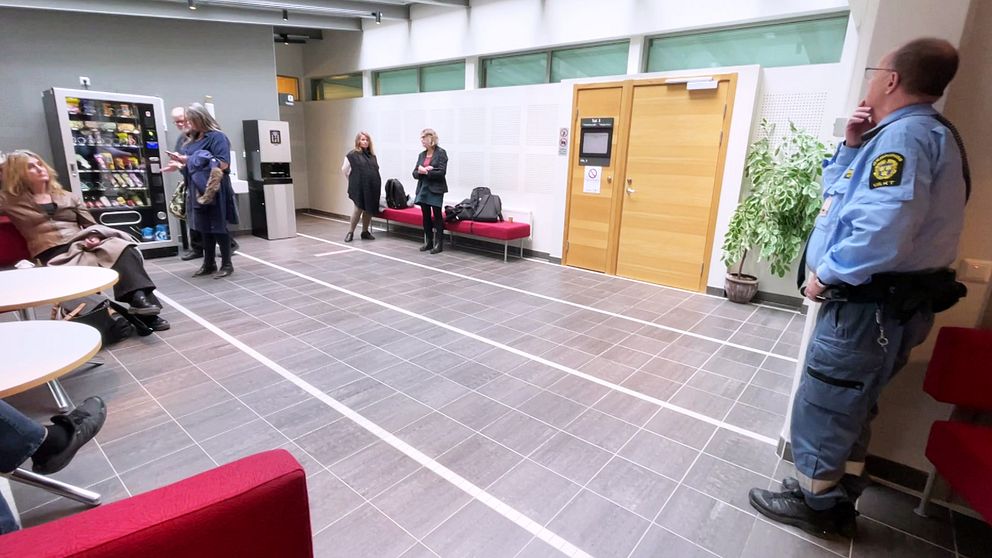 Rättegång i Sundsvalls tingsrätt.