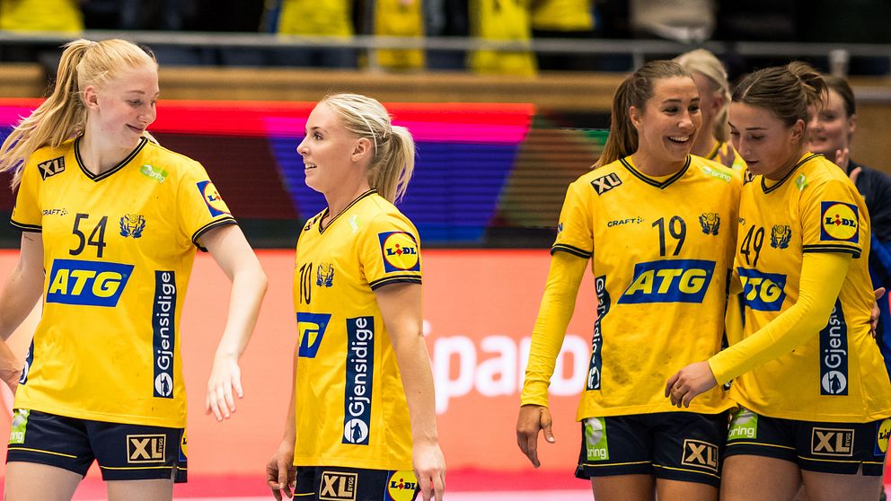 Svenska handbollslandslaget.