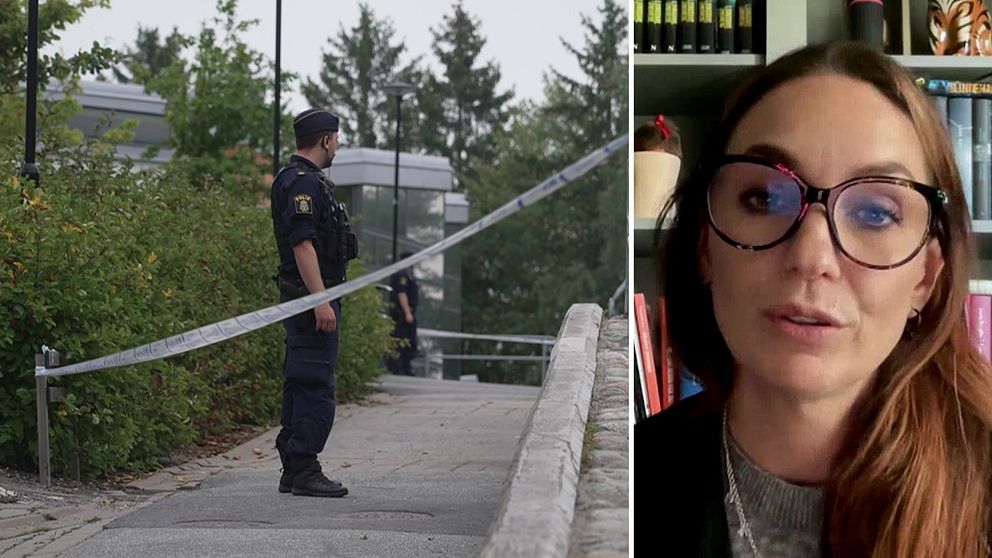 Säkerhetsspecialisten Lena Ljungdahl tror att skjutningar på skolor är något vi kommer behöva vänja oss vid.